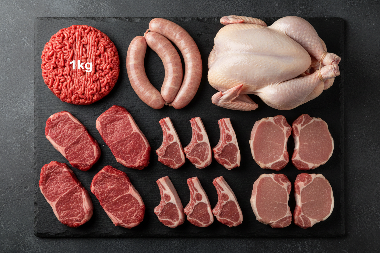 can you do four steaks and four lamb chops